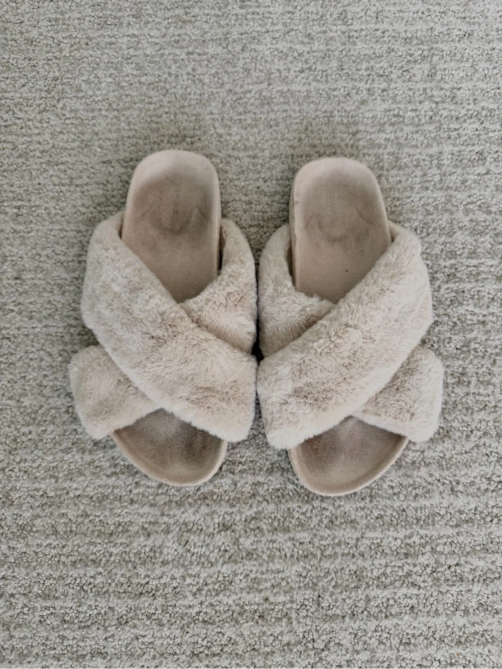Birdies Faux Fur Slides